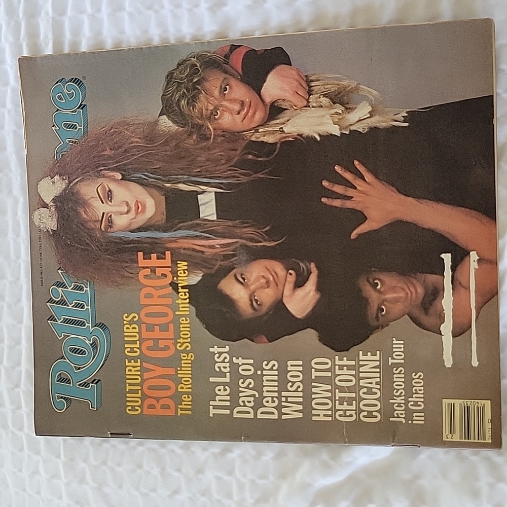 Boy George Rolling Stone Cover Magazine 1984